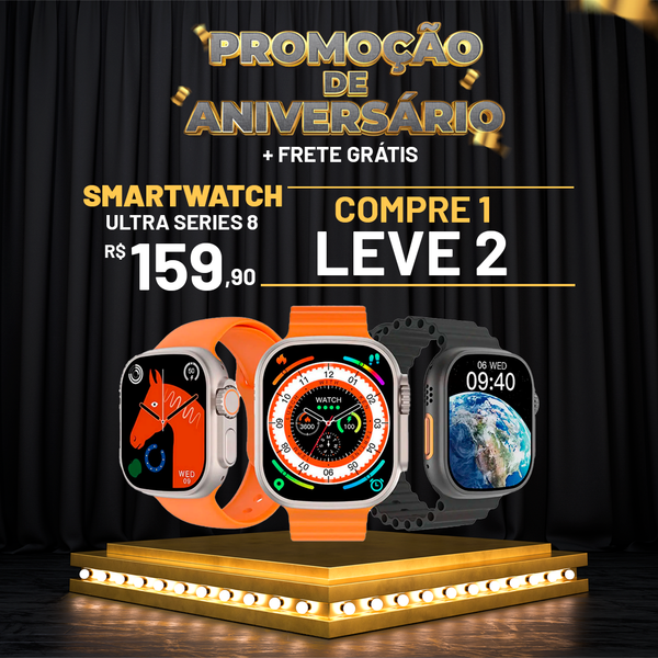 Smartwatch - Iwo Serie 8 Ultra - COMPRE 1 LEVE 2