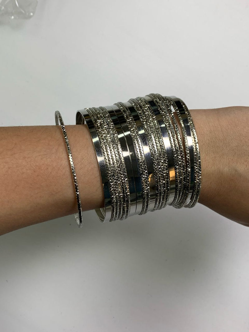 Kit de Pulseiras em Argolas de Luxo Gold Egypt 👑