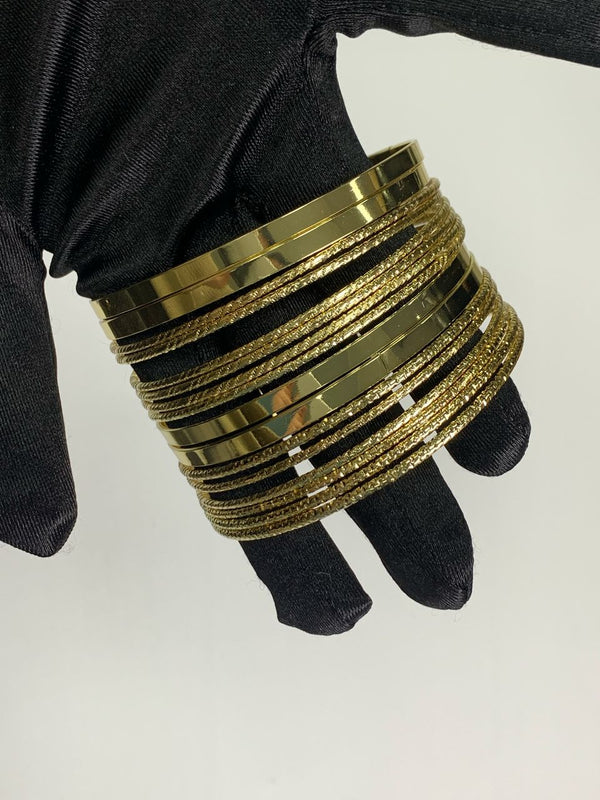 Kit  de Pulseiras Banhadas a Ouro ou Prata (16 ou 32 peças)