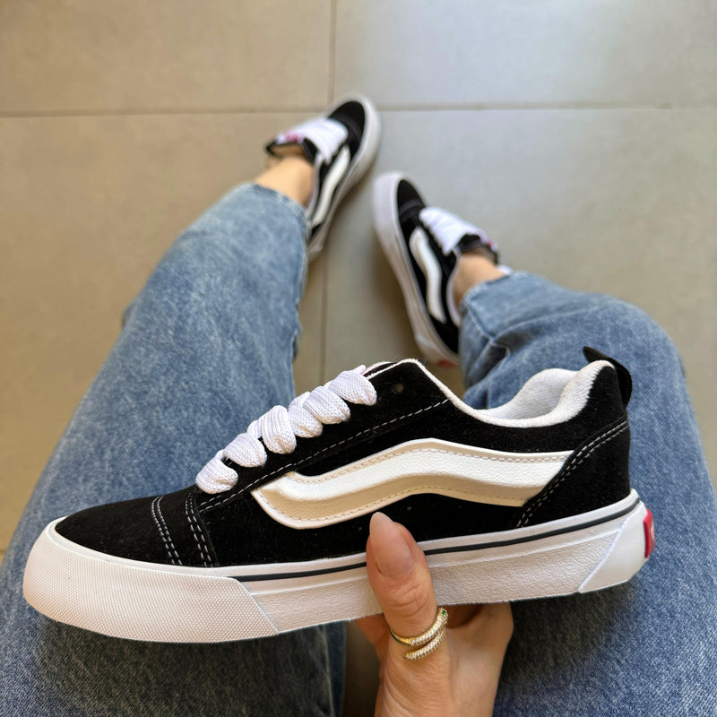 Tênis Vans Knu Preto e Branco Premium