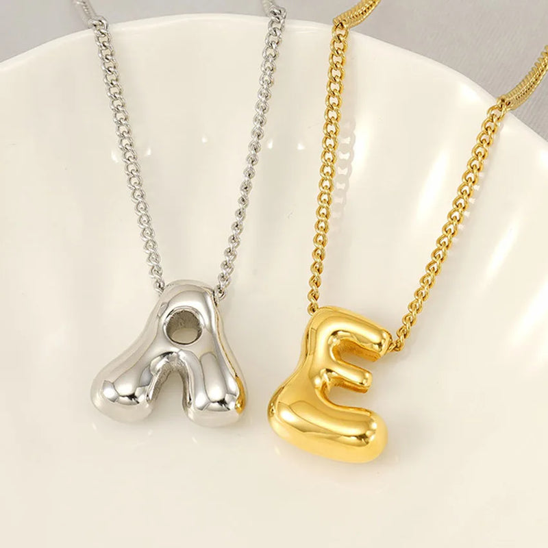 Colar Letra Inicial – Dourado ou Prata