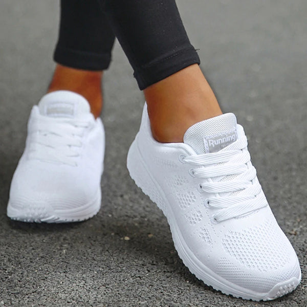 Tênis Feminino de Malha Respirável – Casual e Confortável