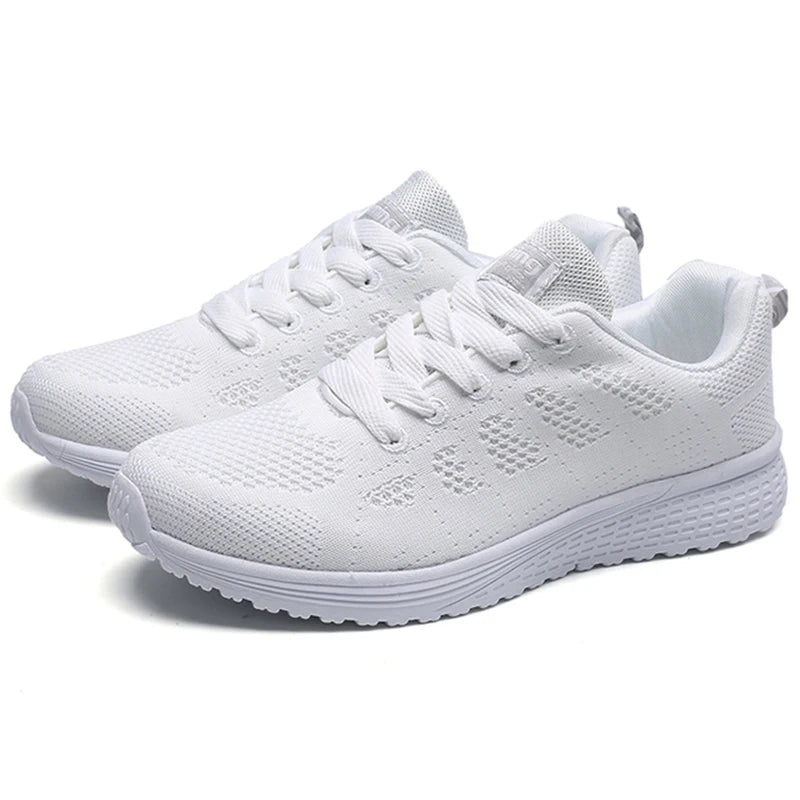 Tênis Feminino de Malha Respirável – Casual e Confortável