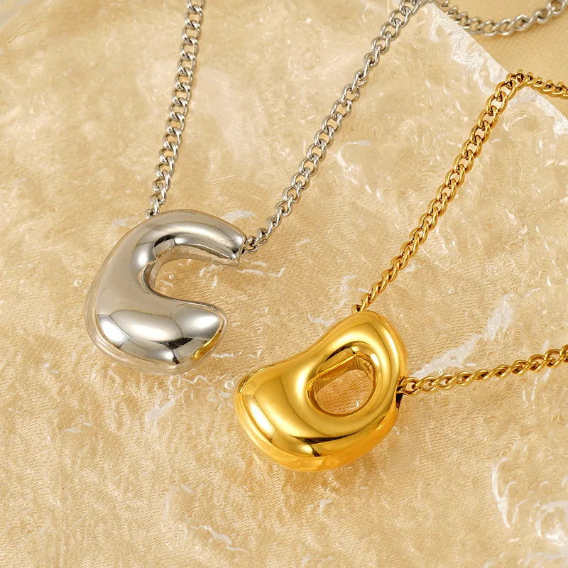 Colar Letra Inicial – Dourado ou Prata