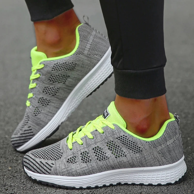 Tênis Feminino de Malha Respirável – Casual e Confortável