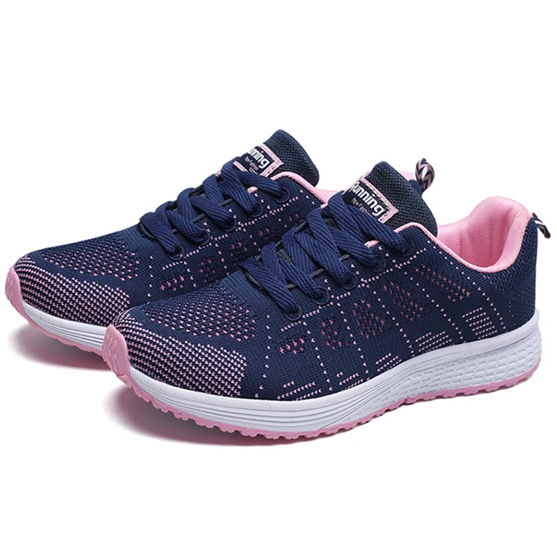 Tênis Feminino de Malha Respirável – Casual e Confortável