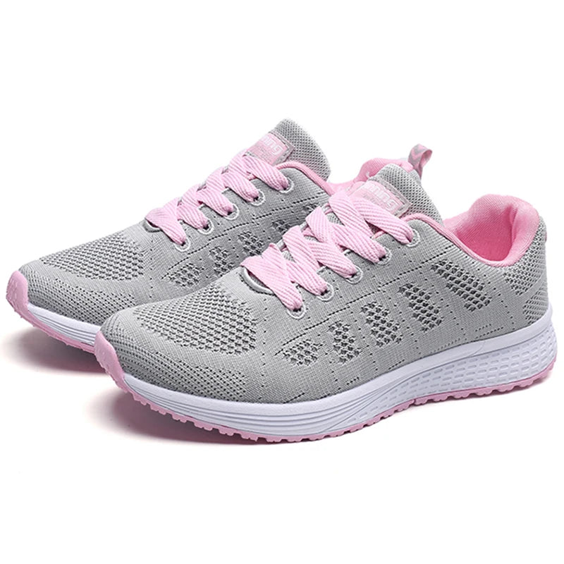 Tênis Feminino de Malha Respirável – Casual e Confortável